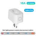 MOES 16A Smart Plug Tuya WiFi/Zigbee Brazil Version Socket Electricity Monitoring Fireproof App Control With Alexa  Home. 
