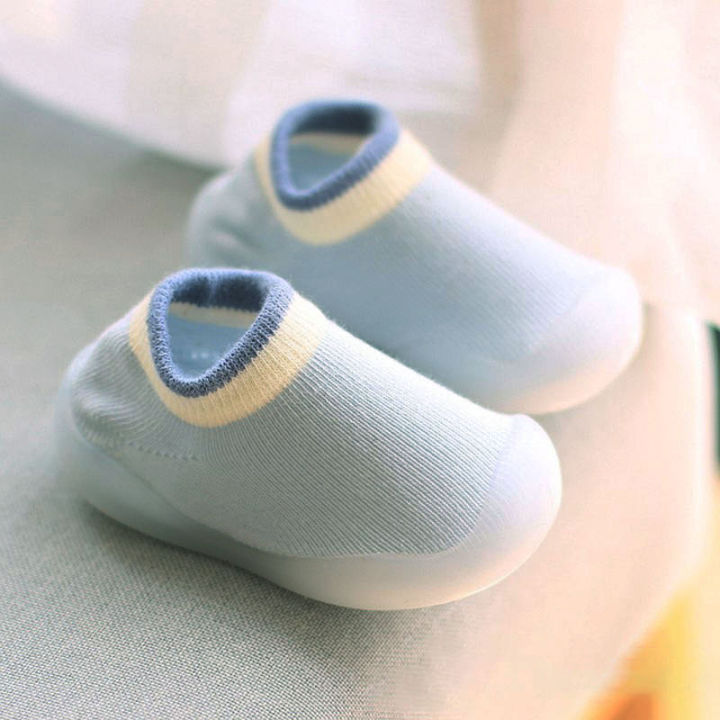 Baby%20Shoes%20First%20Walkers%20Comfortable%20Boys%20Girls%20Kids%20%20Soft%20Non-Slip%20Sole%20Floor%20Shoes%20Knit%20Booties%20-%20Image%202