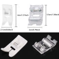 2pcs Roller Sewing Machine Presser Foot Plus Non-Stick Zigzag Presser Foot for Singer Brother Low Shank Sewing Machine. 