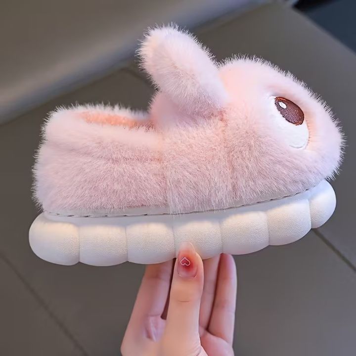 Boys%20&%20Girls%20Autumn%20Winter%20Cotton%20Slippers%20Kids%20Slip-On%20Warm%20Shoes%20Cute%20Rabbit%20Non-slip%20Soft%20Comfortable%20Plush%20Home%20Indoor%20Shoes%20-%20Image%206