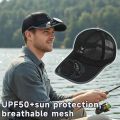 Solar Powered Cap with Fan Summer Breathable Mesh Sun Protection Outdoor Baseball Hat For Men USB Rechargeable Cooling Headwear. 