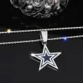 Hot Selling Icy Star Jewelry Stainless steel Twist Chain Football Cow and Boys Necklace for Men Rapper's. 