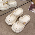 A pair of children's summer open-toe hole shoes, soft and comfortable slippers, sizes 30/31-40/41,QT-325.