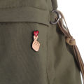 Hand Heart Gesture Enamel Pins Custom Sign Language Brooches Lapel Badges Jewelry for Lover.