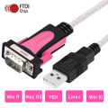 FTDI USB to RS232 Male DB9 Cable Serial COM Port Adapter Chip FTDI USB R232 converter cable Windows 11/10/ 8.1 8 7 Vista XP Mac. 