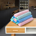 Coral Fleece Dishcloths Thickened Kitchen Cleaning Towel Absorbent Non-stick Oil Microfiber Rag Pan Pot Dish Wipe Cloth. 