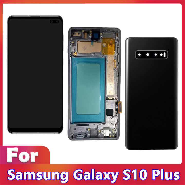 LCD For Samsung Galaxy S10 Plus SM-975 G975F LCD Display Touch Screen Digitizer Asembly Replacement Parts Screen LCD S10+ LCD