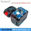 Turmera 18V 21V Screwdriver Battery Case 5X 10X 15X 20X 18650 Holder 5S 50A Max.100A BMS Weld  for Replace Electric Drill. 