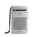 VIKEFON Portable AM FM Pocket Radio Two Band Mini Radio with Headphone Jack 2 *AA Battery Powered Crystal Radio for Home Outdoor. 