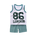Kids Cartoon Vest+Shorts Clothes Set Summer Boys Girls Soft Cotton Nightwear T-Shirts Shorts Pajama Suit  Casual Sport Clothing. 