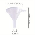 Set of 3 Empty 10ml Mascara Tubes with Mascara Brush for Castor Oil Universal Dispenser Bottle with 3 Funnels, 3 Pipettes.