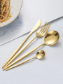 6-piece set of Portuguese stainless steel fork, western tableware restaurant fork set.