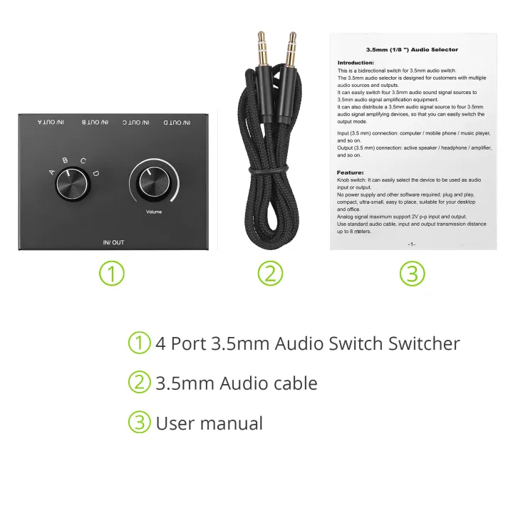 4%20Way/2%20Way%203.5mm%20Stereo%20Audio%20Switcher%20Bi-Directional%20Audio%20Switch%20Splitter%20Box%202%20In%201%20Out%204%20In%201%20Out%20with%20Mute%20Button%20-%20Image%206