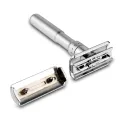 Mingshi Adjustable Safety Razor Double Edge Classic Men Shaving Mild to Aggressive 1-6 File Hair Removal Shaver it with 5 Blades. 