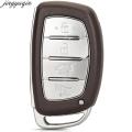 Jingyuqin 4 Buttons Smart Car Key Shell For Hyundai Tucson 2016 2017 2018 2019 2020 Without Battery Holder Remote Fob Case. 