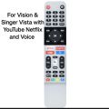 PREMIUM QUALITY TV REMOTE CONTROL FOR VISION 4K SMART,SINGER VISTA ANDROID LED TV REMOTE WITH VOICE CONTROL.