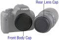 Canon Body Cap and Back Lens Cap for Canon Dslr Camera. 
