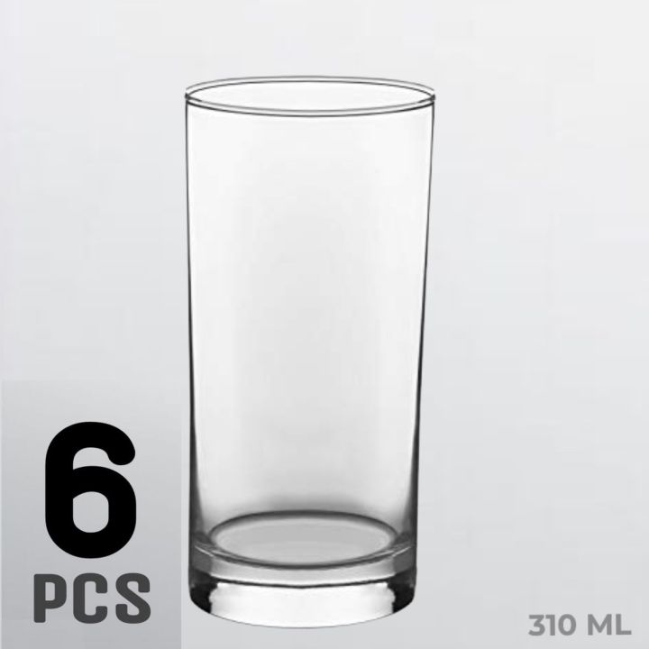6pcs Drink and Water Glass Transparent Crystal Clear 310ml