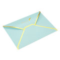 10Pcs V Flap Envelopes 7 x 5'' Luxury Style Gold Border Greeting Card Envelope for Invitations Weddings. 