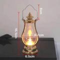 Led Retro Small Oil Lamp Portable Wind Light Kettle Electronic Candle Lamps Bedroom Living Room Decoration Kerosene Lights. 
