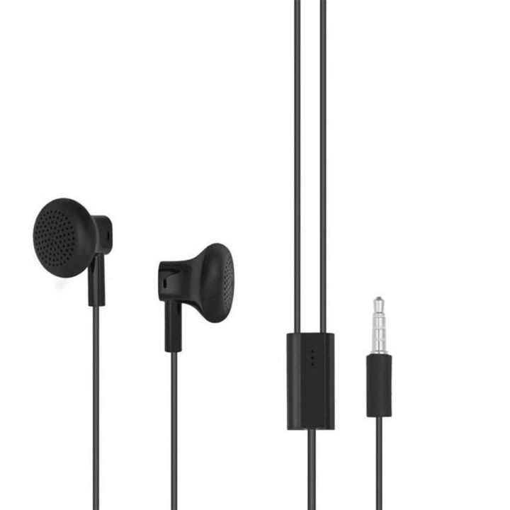 Nokia WH-108 Stereo Headset - 3.5mm AV Connector, Stereo Sound, Integrated Remote & Microphone, Black