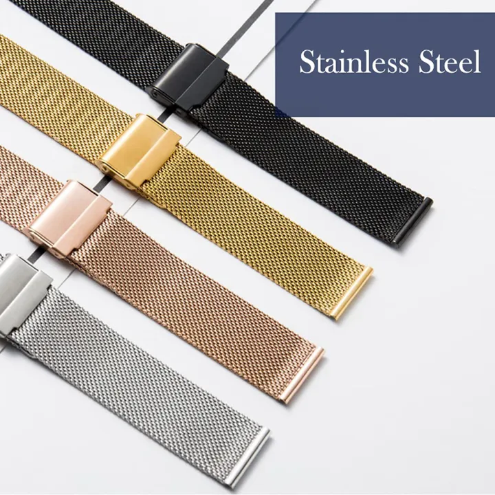 14/16/18/20/22mm%20Universal%20Milanese%20Watchband%20Quick%20Release%20Watch%20Band%20Mesh%20Stainless%20Steel%20Strap%20Wrist%20Belt%20Bracelet%20Silver%20-%20Image%204