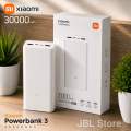 Mi Xiaomi Power Bank 30000Mah 20000Mah 10000MAH 18W 22.5W 18W Backup Power Bank 3 Original 30000 MAH Power Bank Mi. 