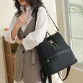 Louis Well New Cute Women Girls Bagpack For Going University 13 Inches Hieght With Single Shoulder Strap Black And Grey Bagpack Waterproof Anti-Theft. 