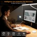 LED Desk Lamp Double/Single Head Architect Desk Lamps Office Eye-Caring Desk Light Stepless Dimmable Adjustable Gooseneck Lamp. 
