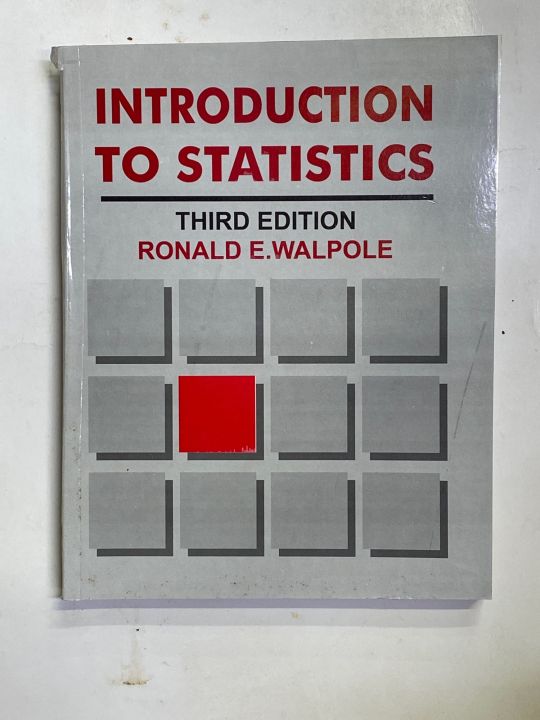INTRODUCTION TO STATISTICS 3rd EDITION RONALD E WALPOLE