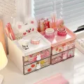 1PC Cartoon Storage Box Stationery Large Capacity Pen Holder Multi-functional Makeup Brush Storage Student Office Supplies. 