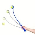 Pet Tennis Ball Launcher Stick - Interactive Outdoor Dog Training Toy, Durable Ball Thrower for Canine Exercise and Play Trainin. 