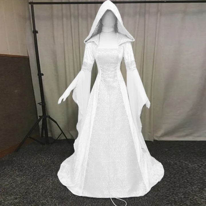 Medieval%20Renaissance%20Maxi%20Train%20Dress%20Women%20Halloween%20Devil%20Pagan%20Witch%20Wedding%20Costume%20Hooded%20Gown%20Robe%20Cosplay%20Costume%20-%20Image%205