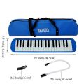 37 Key Melodica Musical Instrument Soprano Melodica Air Piano Keyboard with Carrying Bag, 2 Mouthpieces. 