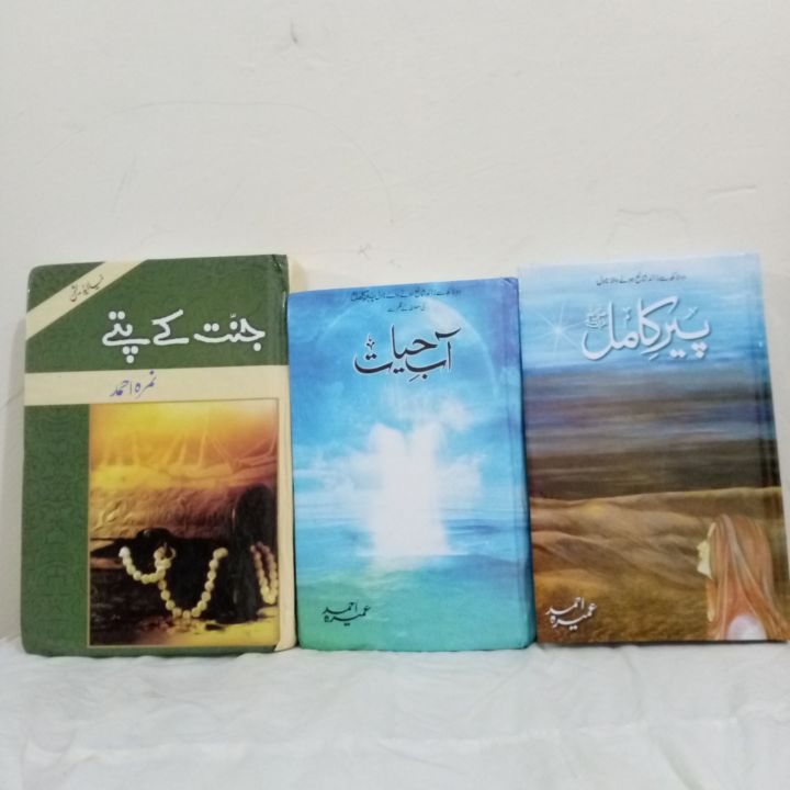 PacknOf 3 Peer E Kamil | Aab e Hayat | Jannat Ke Patty Best Urdu Novels