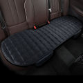 1 piece of plaid embroidered short pile without backrest, warm and comfortable, universal car cushion with storage bag, suitable. 