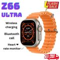 z66 ultra Smart watch series 8 wireless charging Bluetooth call heart rate monitor ✅. 