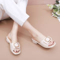 Women's Versatile Summer Sandals - Fashion Thick Sole Flip Flops, Non-Slip Durable Outdoor Slides for Beach/Street Wear. 