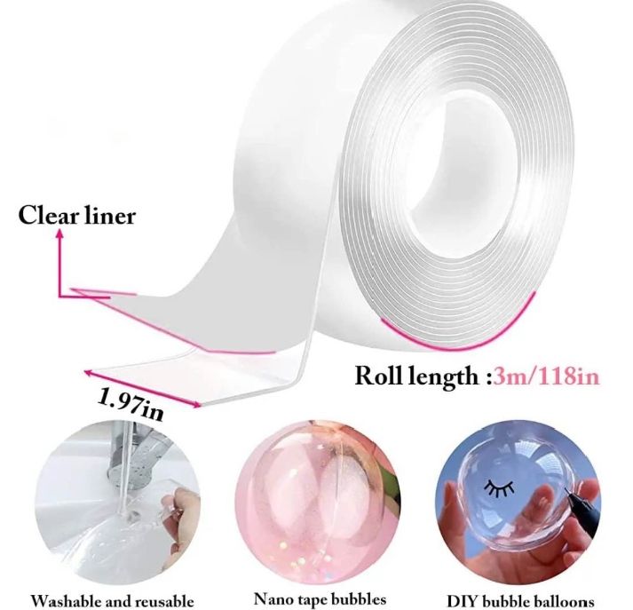 Balloon%20Diy%20Kit%20/%20Reusable%20and%20Washable%20Two%20Sided%20Tape%20Fun%20Tape%20for%20Di%20Craft,%203M%20and%205M%20Length%20Roll%20with%201%20inch%20Width%20/%20Balloon%20Making%20Double%20Sided%20Tape,Only%20Use%20Hot%20Air%20For%20Soft%20The%20Tape%20&%20Make%20Unlimited%20DIY%20Craft%20-%20Image%203