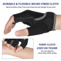 MOREOK Cycling Gloves Breathable Half Finger 5MM Pads Bike Gloves Anti-slip Shock-absorbing Mountain Road Biking Bicycle Gloves. 