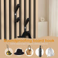 4 minimalist acoustic panel hook, black and white, compatible with most acoustic panels. 