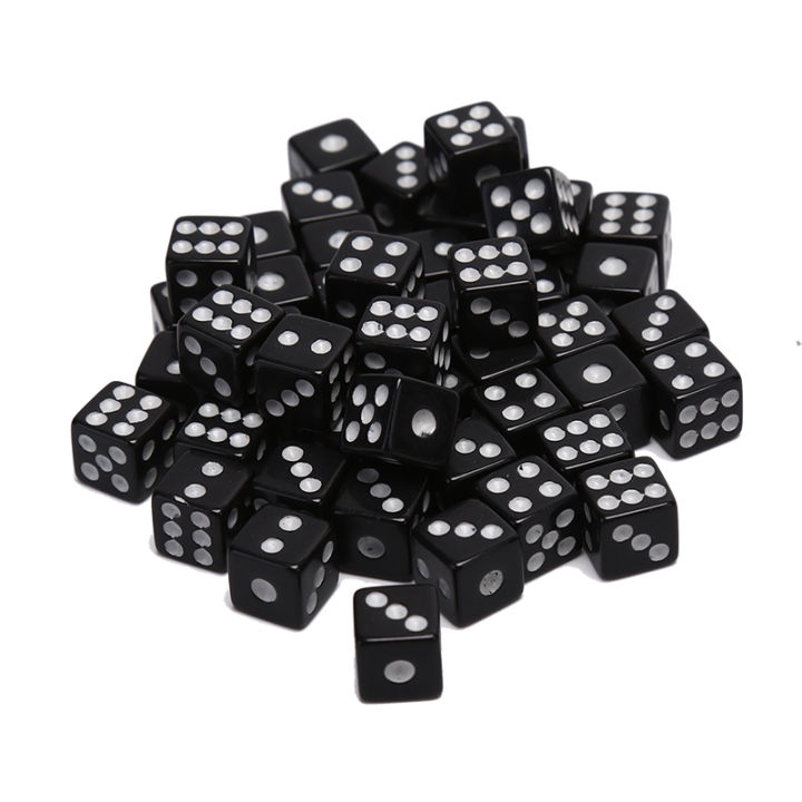 50Pcs%20Dices%208mm%20Plastic%20White/Black/Red%20Gaming%20Dice%20Standard%20Six%20Sided%20Decider%20Birthday%20Parties%20Board%20Game%20-%20Image%207