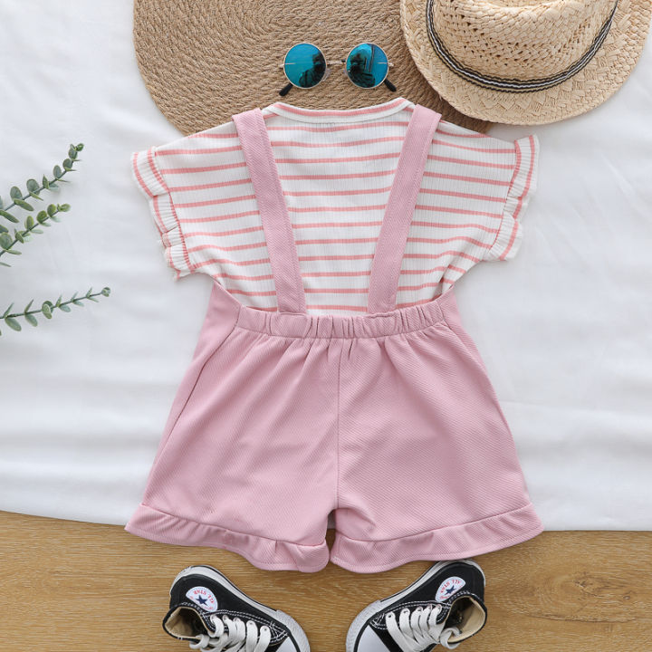 Summer%20fashion%20striped%20romper%20pants%20and%20short-sleeved%20shorts%20set%20for%20female%20infants%20and%20toddlers%20-%20Image%202