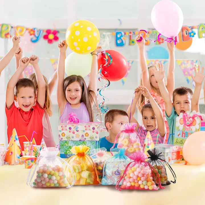 100PCS%20Organza%20Bags%20Random%20Mesh%20Organza%20Jewelry%20Bags%20Drawstring,%20Small%20Drawstring%20Favor%20Pouches%20Christmas%20Candy%20Wedding%20Birthday%20-%20Image%204