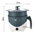 Mini electric pot multi-functional hot pot non-stick pot Shabu Pot small electric cooker multi cooker 1.8L. 