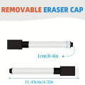 25Pcs Black Dry Erase Markers with Eraser Cap White Board Mini Dry erase Markers for Office School Supplies. 