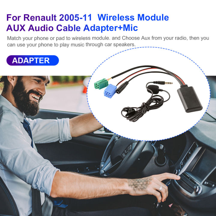 Car%20Bluetooth%20Module%20AUX%20IN%20Wireless%20BT%20Module%20with%20MIC%20Audio%20Cable%20Adapter%20for%20Renault%20Clio%20Espace%20Kangoo%20Laguna%20Megane%20-%20Image%202