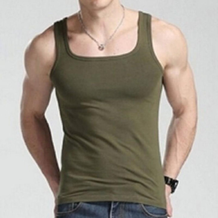 Men%20Sports%20Vest%20Sleeveless%20Square%20Collar%20Vest%20Bodybuilding%20Tank%20Top%20Sweat%20Absorption%20Elastic%20Jogging%20Gym%20Tank%20Top%20Undershirt%20-%20Image%205