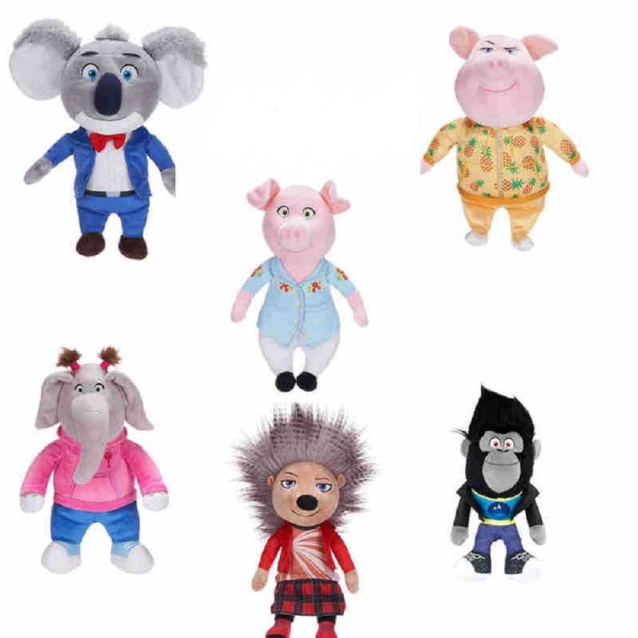New%2012%20Inches%20SING%202%20Plush%20JOHNNY%20ROSITA%20MEENA%20BU%20STER%20Anime%20Plushies%20Cute%20Soft%20Game%20Peripherials%20Figure%20Dolls%20Toys%20Gifts%20Custom%20-%20Image%202