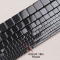 Black Square Natural Hematite Stone Beads 2/3/4/6/8/10mm Loose Spacer Beads For Jewelry Making Diy Bracelets Necklaces Supplies.